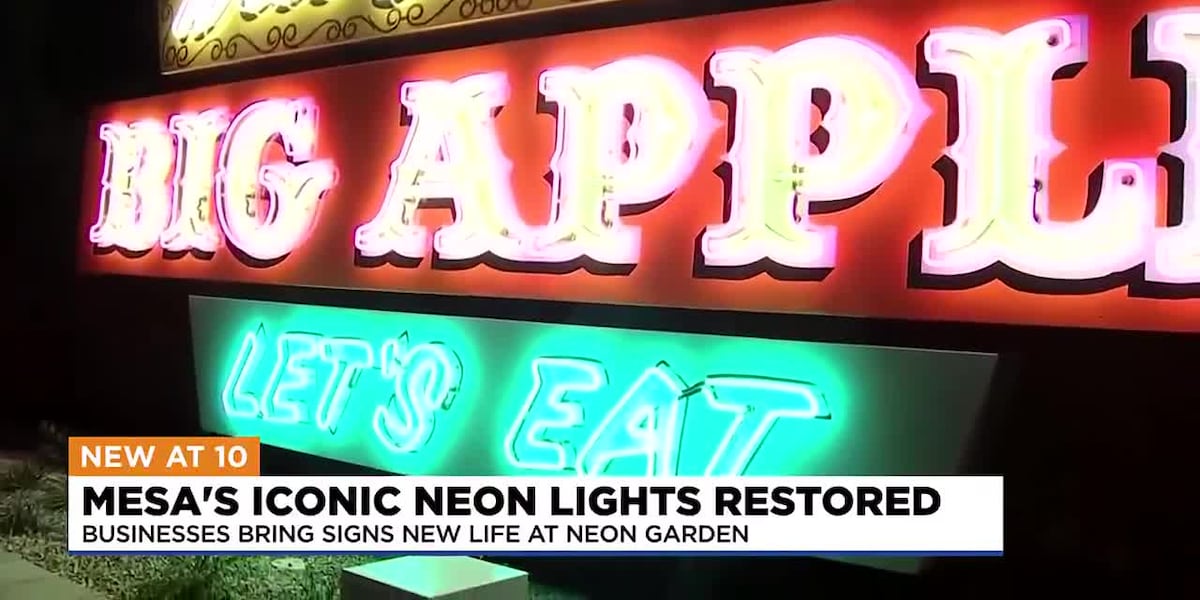 Mesa Unveils Neon Garden Featuring Restored Vintage Signs