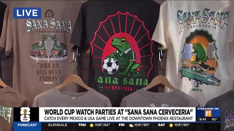 Sana Sana Cerveceria is downtown Phoenix is hosting watch parties for all team USA and Mexico...