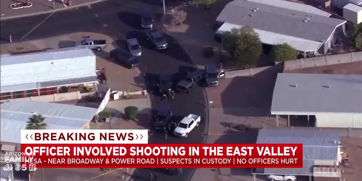 Mesa Police Detain Suspects After Shooting Near 72nd Place