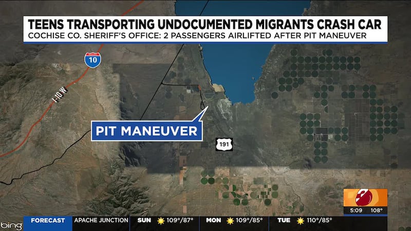 Two teenagers from New Mexico are accused of transporting six undocumented immigrants after a...