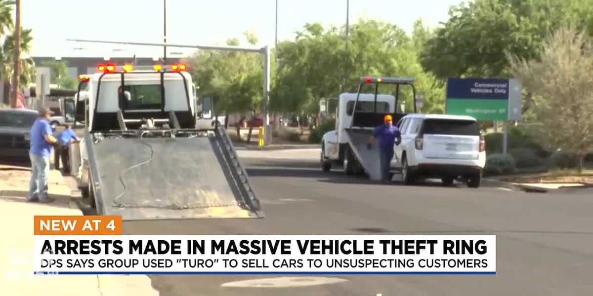 Arizona Police Bust Luxury Car Theft Ring Recovering 29 Stolen Vehicles
