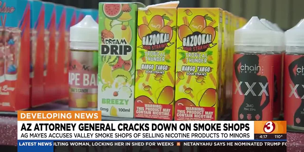 AG Mayes announces crackdown on vape shops that sell to minors AG Mayes announces crackdown on vape shops that sell to minors