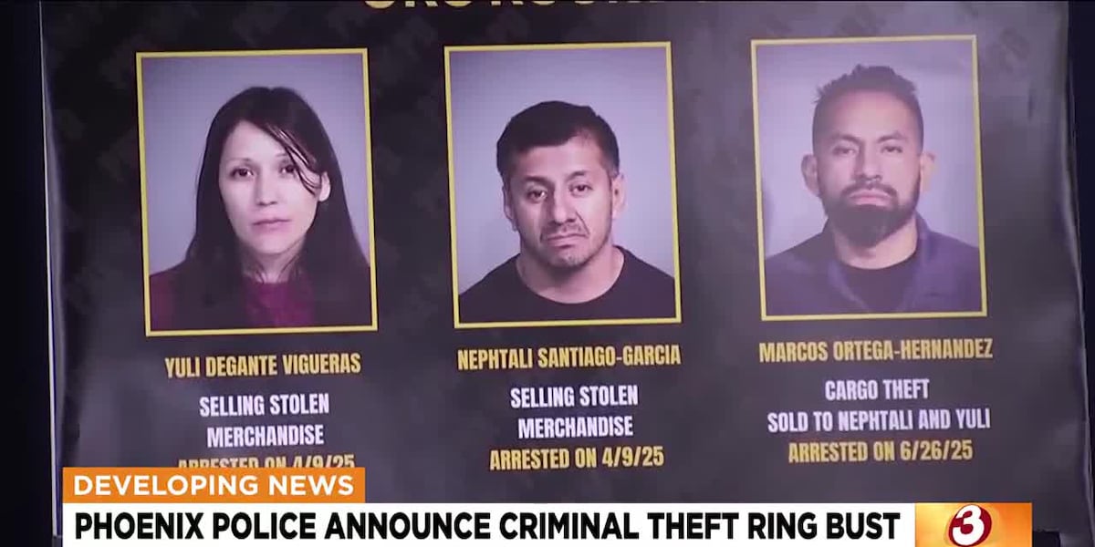 Phoenix Police Bust $355K Retail Theft Ring