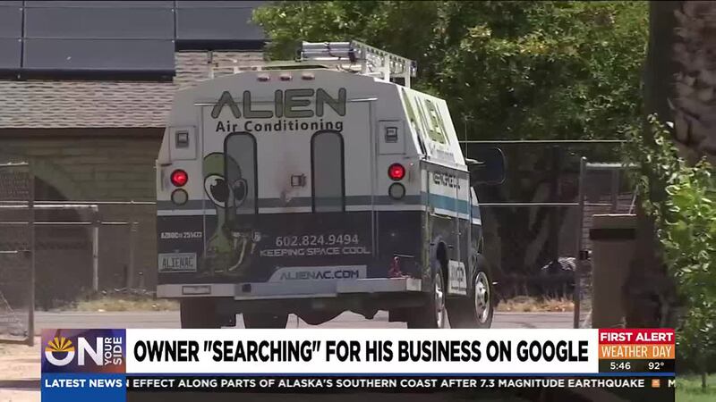 A Phoenix air conditioning company owner said his Google business profile disappeared and he...