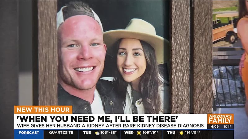 A Phoenix firefighter donated one of her kidneys to her husband, a Surprise firefighter.