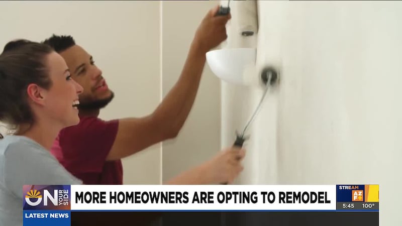 Homeowners are choosing to renovate rather than sell as high interest rates make moving costly.