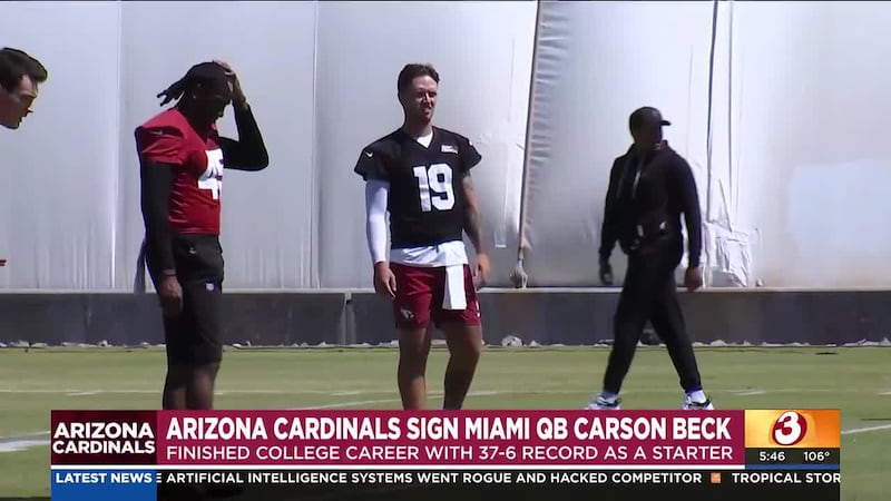 The rookie from Miami joins a quarterback room that includes Jacoby Brissett, who started 14...