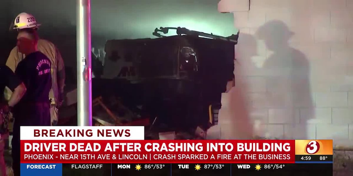 Fatal Phoenix Car Crash Sparks Fiery Building Catastrophe