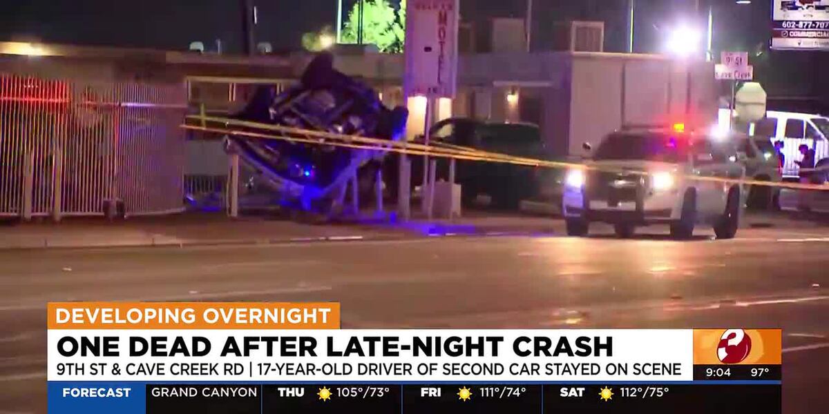 Coverage image for: Teen boy killed in north Phoenix rollover crash