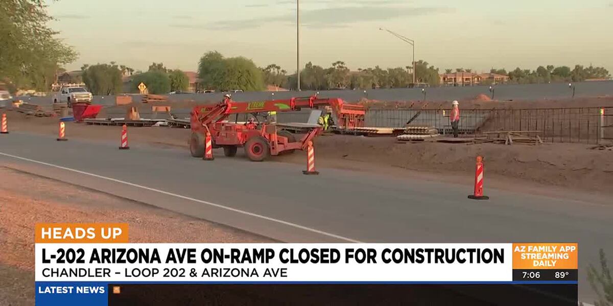 Loop 202 Connect Loop 202 on-ramp closing for 2 months in East Valley