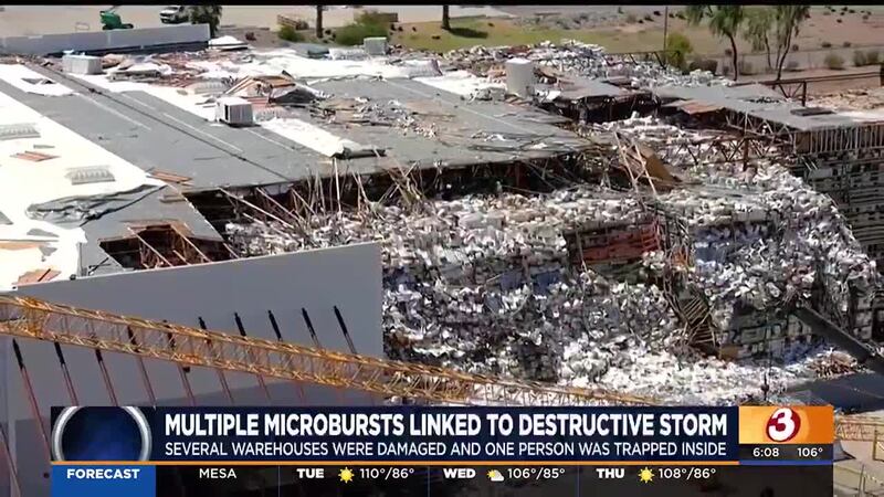One person died and several warehouses were damaged late last month during a Phoenix monsoon...