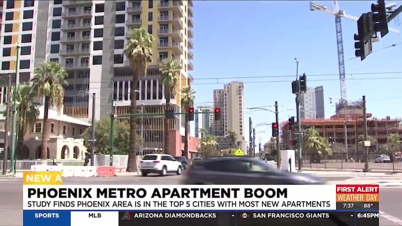 A new study shows Phoenix is among the top five cities in the nation with the most new...