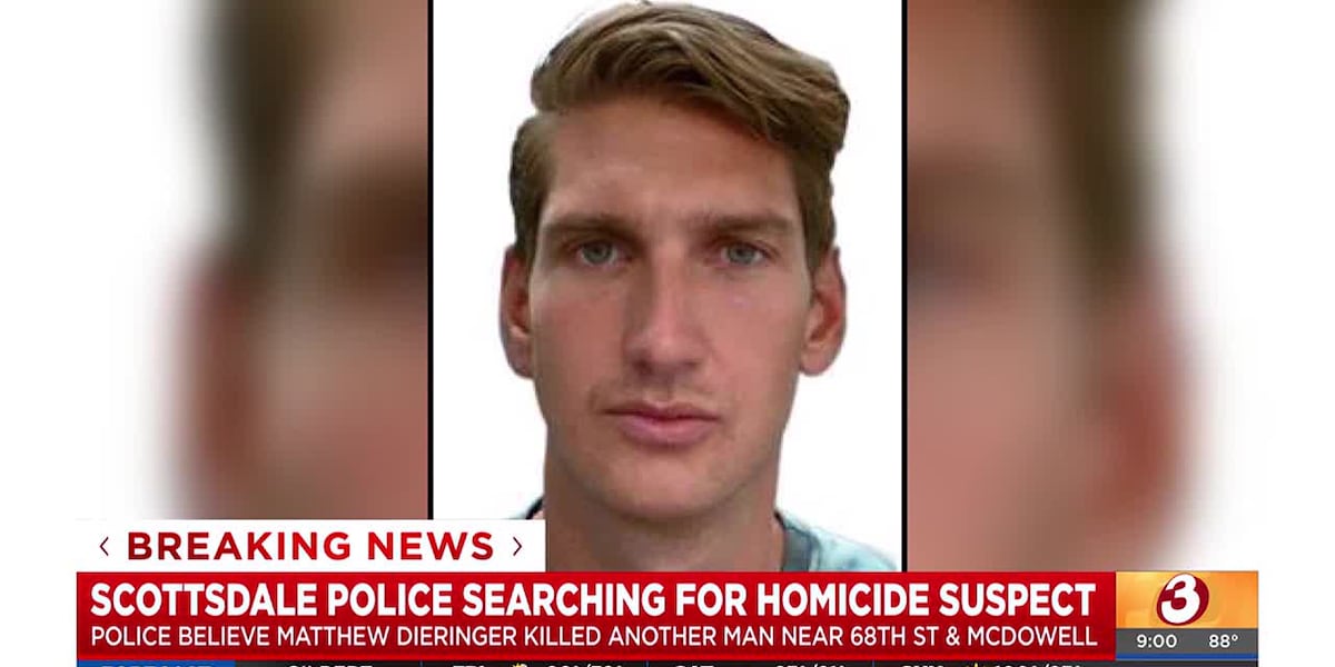 Scottsdale Police Seek Suspect Matthew Dieringer in Targeted Homicide