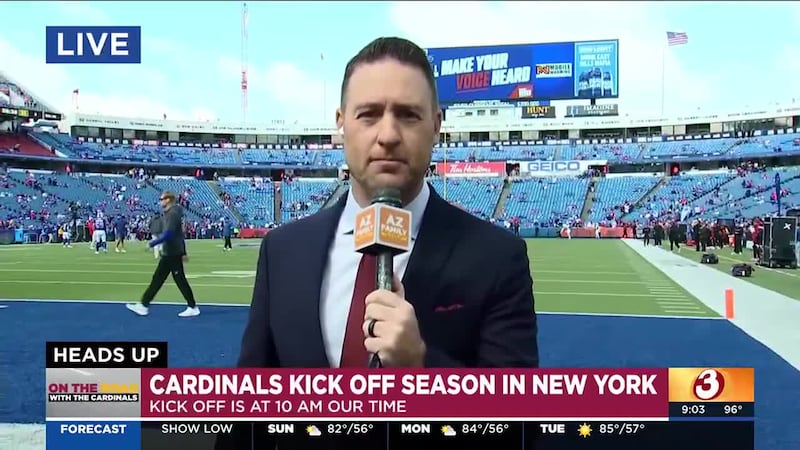 Arizona's Family Sports Director Mark McClune is on the field in Buffalo with a look at how...