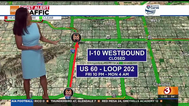 According to the Arizona Department of Transportation, stretches of I-10, SR 51, Loop 202 and...