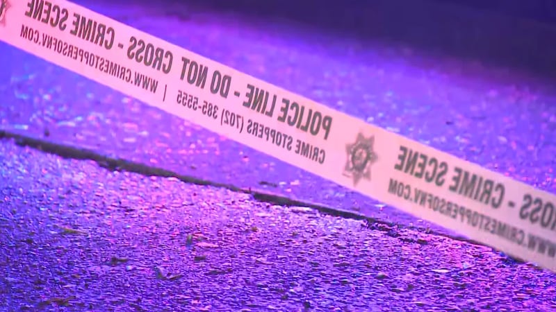 Las Vegas police say the rider crossed into the path of a Chevy Camaro near Spring Mountain...