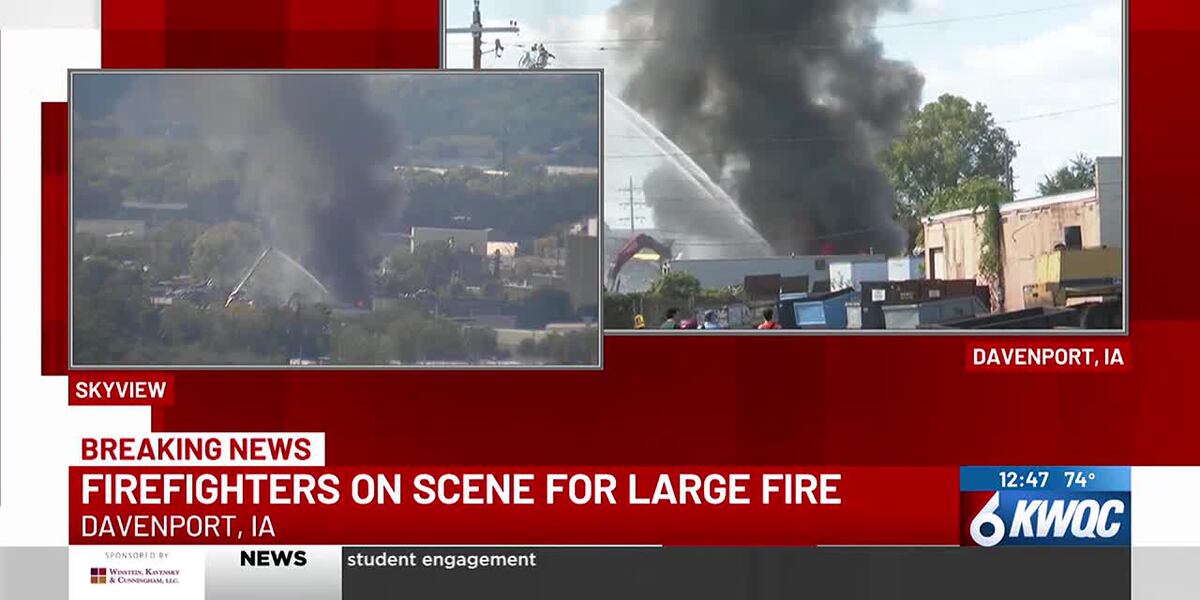 Firefighter battle blaze at Midwest Recyclers - AZFamily
