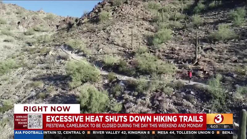 It may be October, but the City of Phoenix will continue closing some hiking trails through...