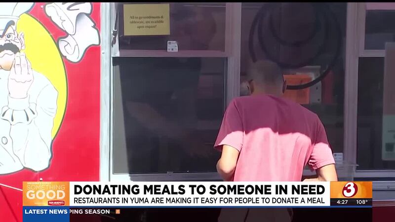 Restaurants and food trucks in Yuma have added boards so customers can pay it forward and...
