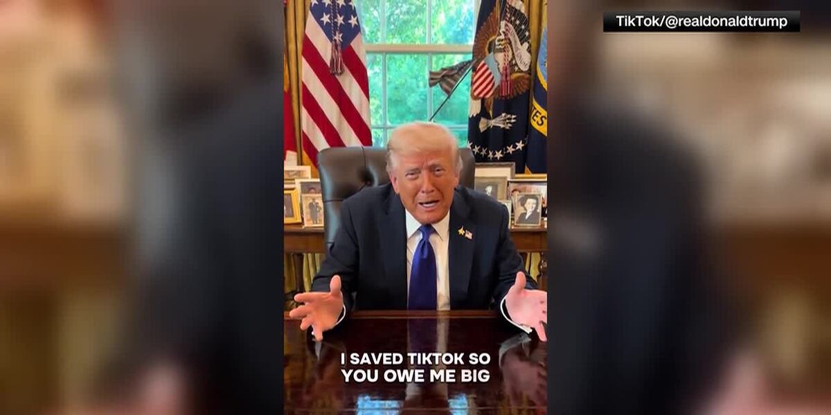 President Trump Claims Role Saving TikTok App Amid US Ownership Shift
