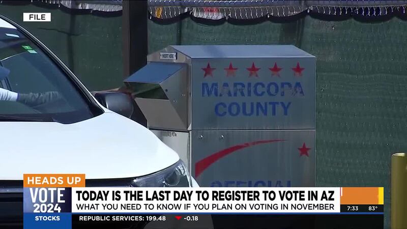 The last day to register to vote for the 2024 general election is Monday, Oct. 7, and early...