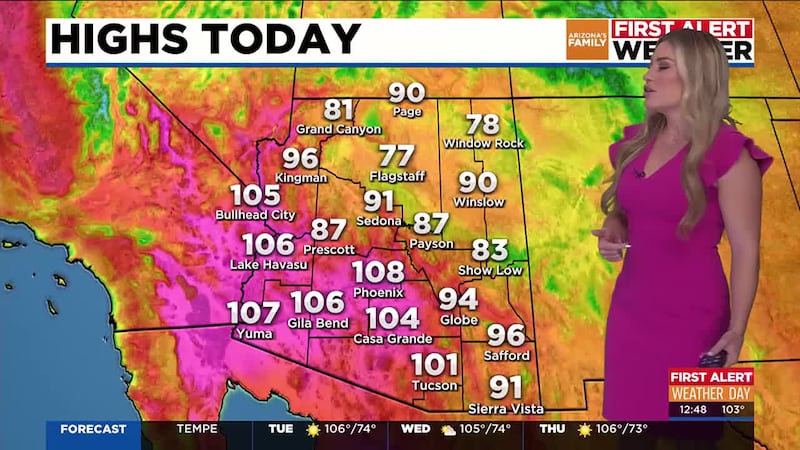 AZFamily First Alert Weather 12PM Update for 10/8/24