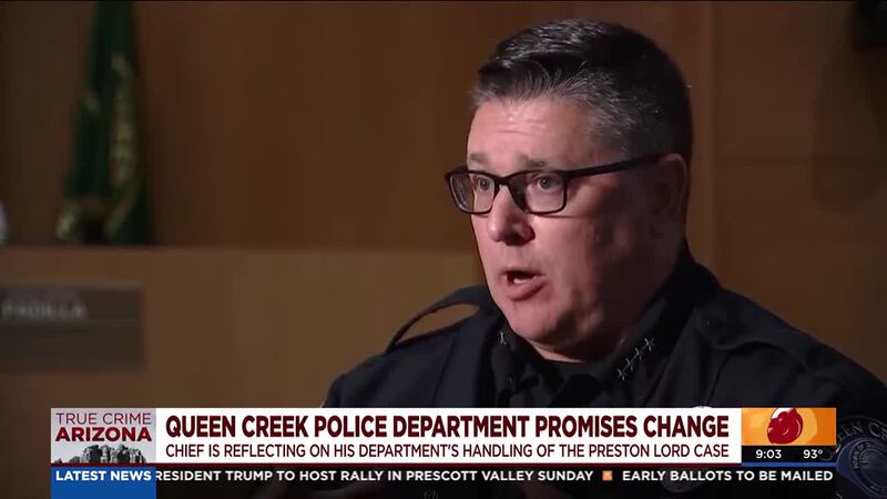 Queen Creek Police Chief Randy Brice promised changes have been made to the department on...