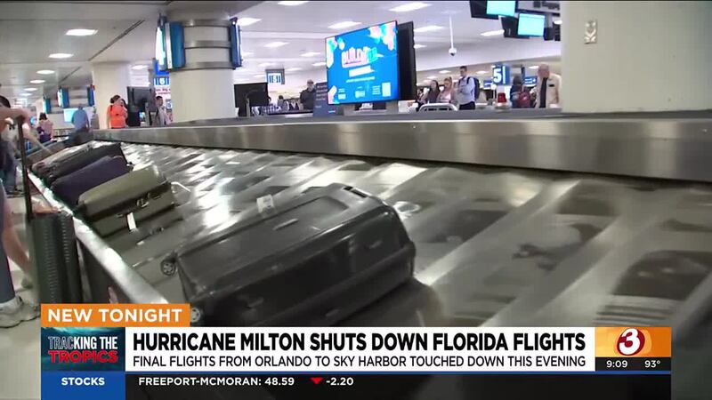Arizonans who vacationed in Florida were relieved Tuesday when they arrived safely at Phoenix...