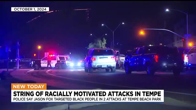 Police say a racist man was targeting Black people and shot one in Tempe before he was...