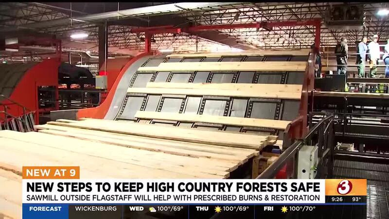 A new sawmill just opened outside Flagstaff, and officials hope it'll help with wildfire...