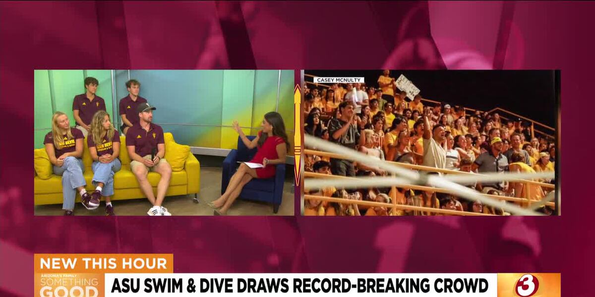 Nearly 3,000 fans pack pool for Sun Devil Swim & Dive
