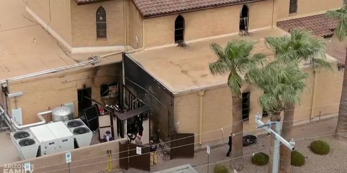 Casa Grande church on fire