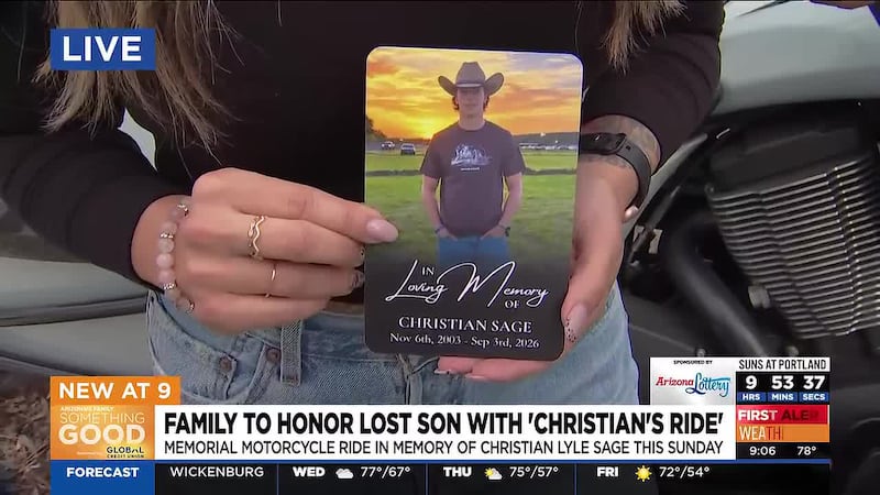 The family of 22-year-old Christian Lyle Sage is holding a memorial motorcycle ride in honor...