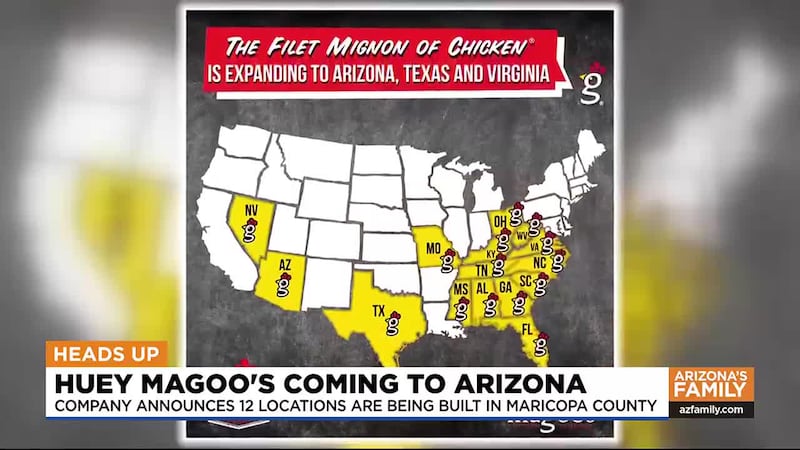 Huey Magoo's, a Florida-based fried chicken chain of restaurants, is expanding to Arizona,...