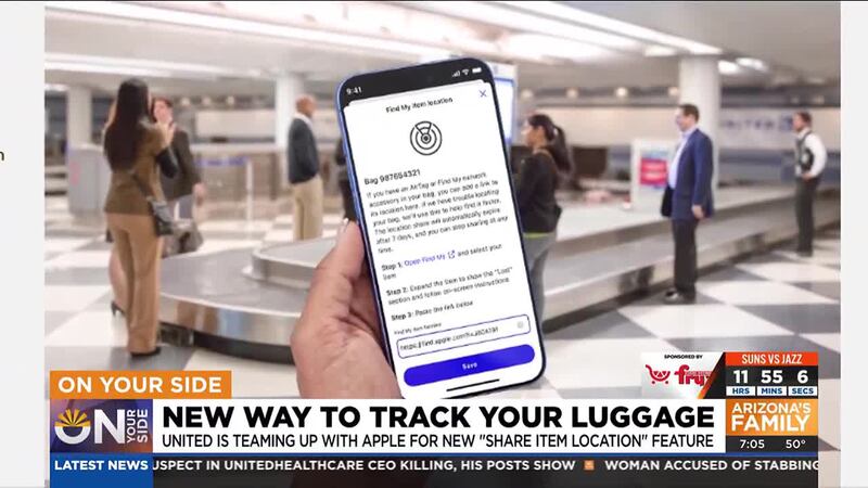 To help passengers track down lost luggage, United Airlines is rolling out a new feature...