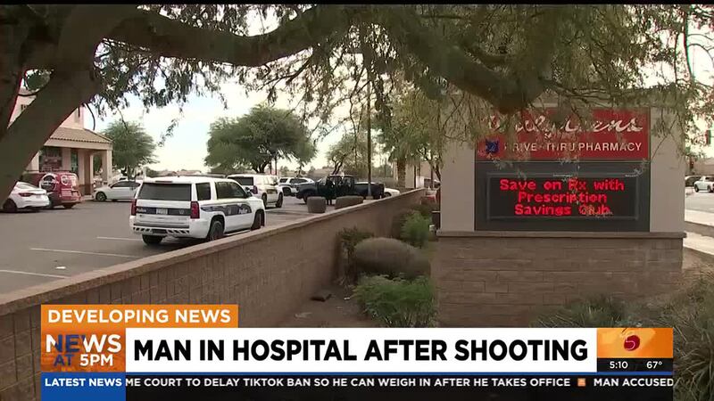 Officers were called to the parking lot of a Walgreens store at 83rd Avenue and Lower Buckeye...